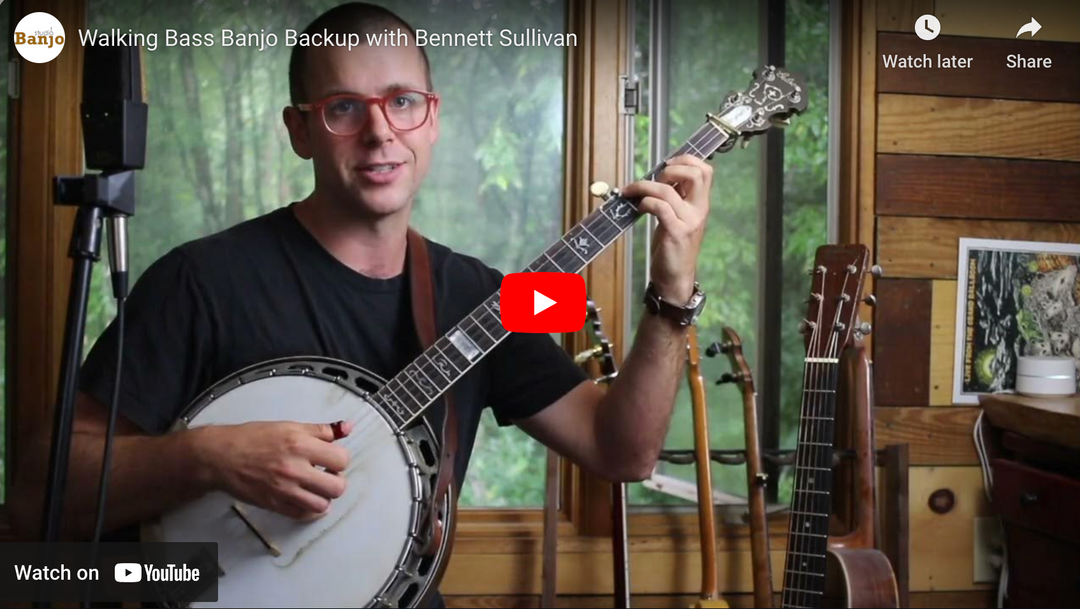 Walking Bass 5-String Banjo Backup Lesson