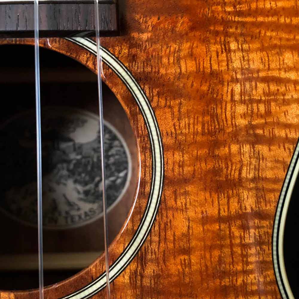 Collings UC2 K ukulele soundhole