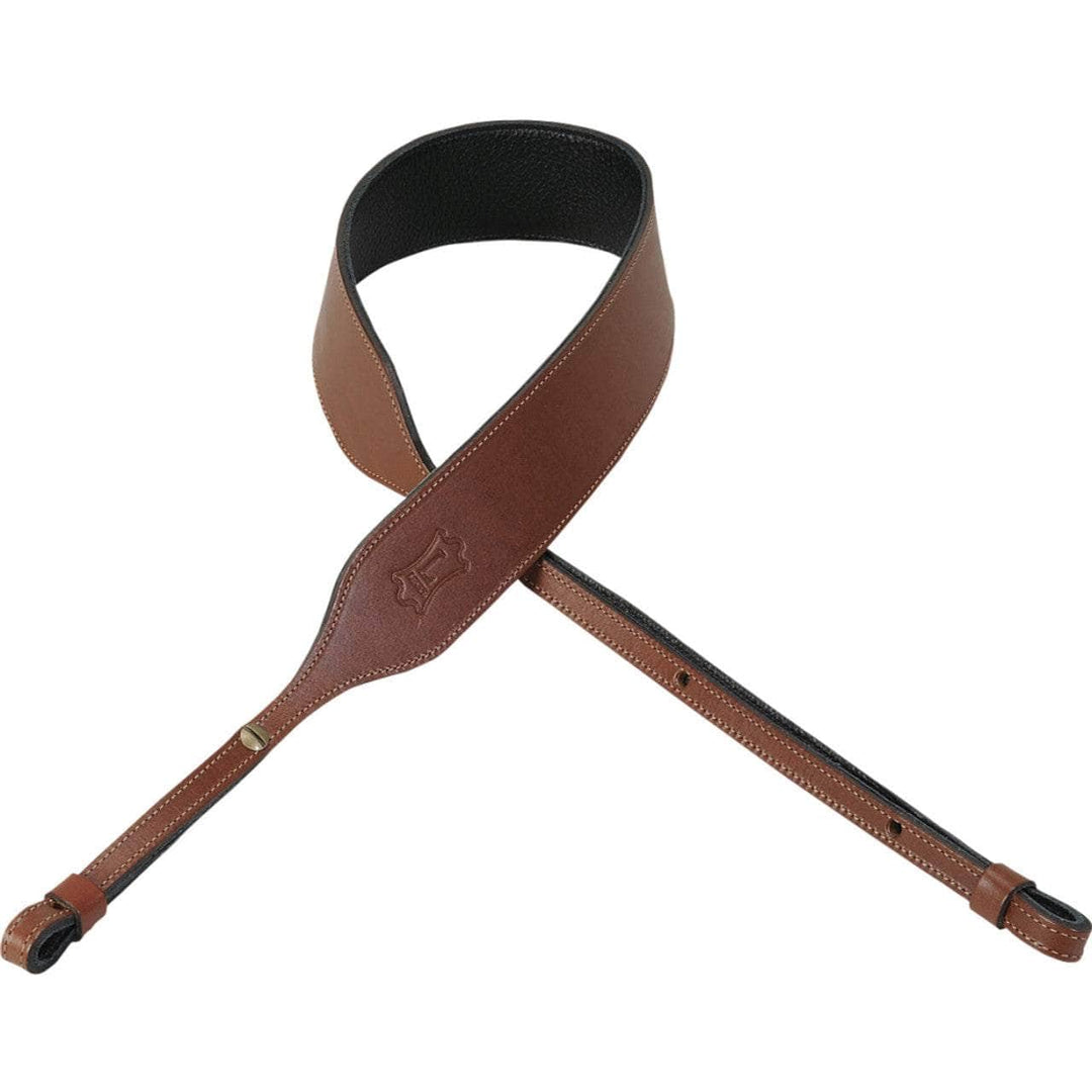 Levy's 2" Veg-Tan Leather Banjo Strap (PMB32NS) Levy's Leathers Banjo Straps