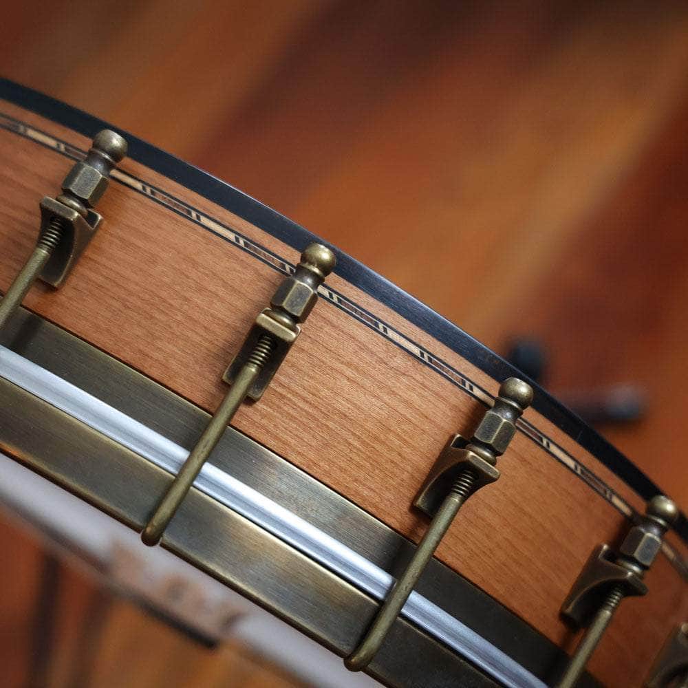 Rickard 12" Cherry Little Wonder Banjo with Antiqued Brass Hardware Rickard String Instruments