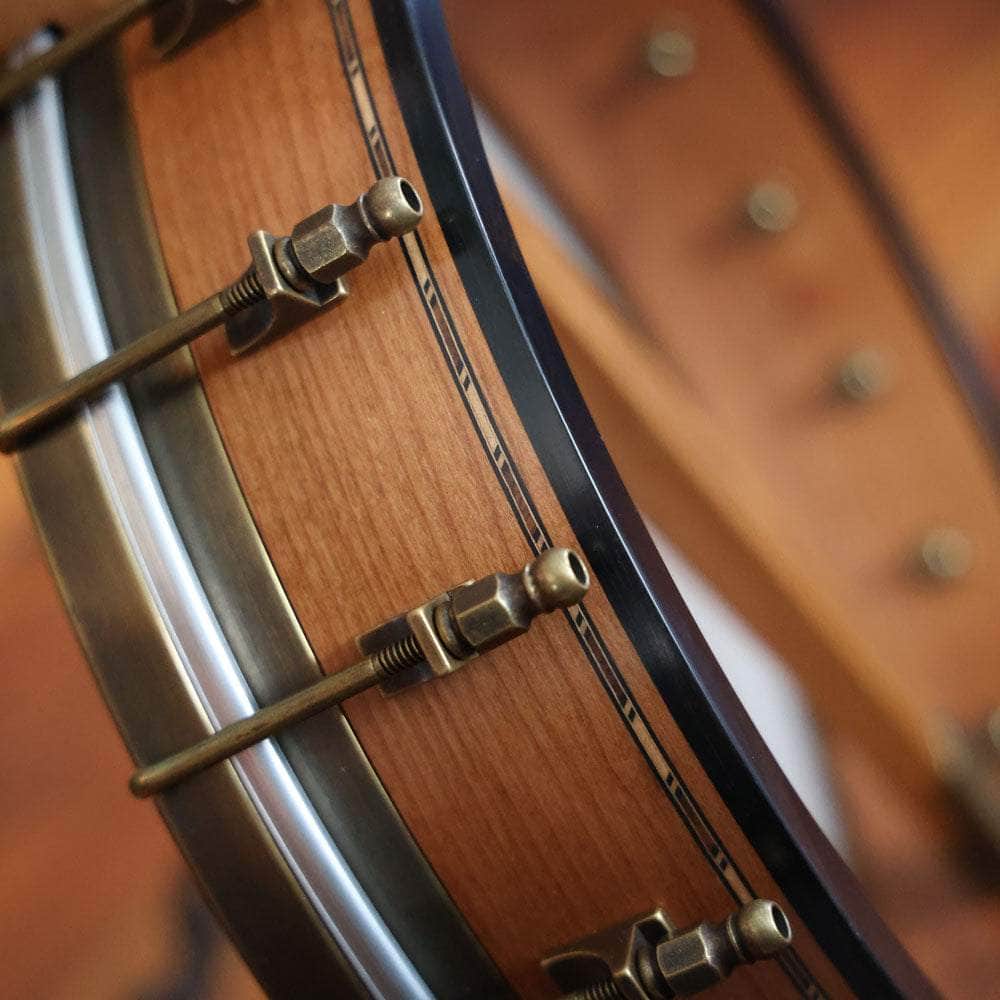 Rickard 12" Cherry Little Wonder Banjo with Antiqued Brass Hardware Rickard String Instruments