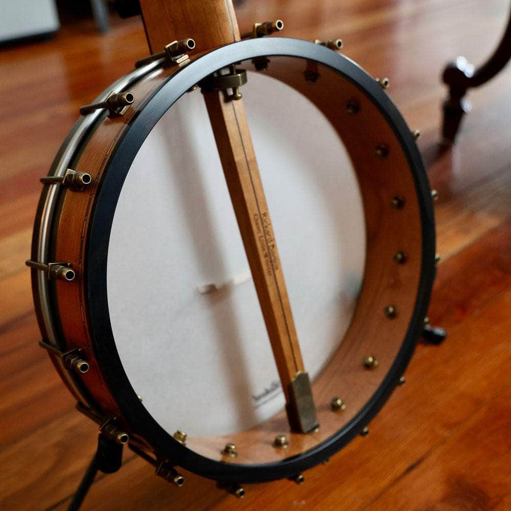 Rickard 12" Cherry Little Wonder Banjo with Antiqued Brass Hardware Rickard String Instruments
