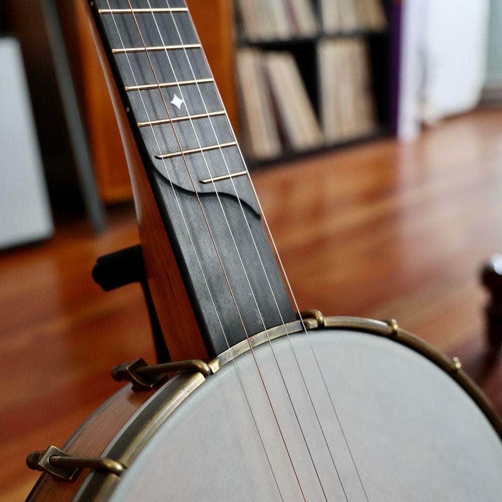 Rickard 12" Cherry Little Wonder Banjo with Antiqued Brass Hardware Rickard String Instruments