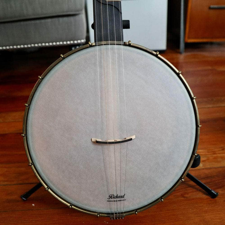 Rickard 12" Cherry Little Wonder Banjo with Antiqued Brass Hardware Rickard String Instruments