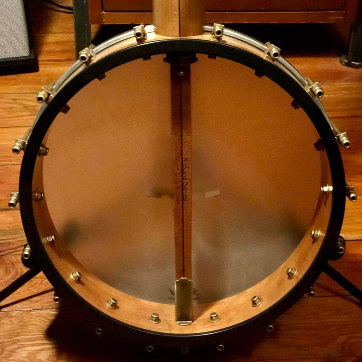 Rickard 12" Cherry Little Wonder Banjo with Antiqued Brass Hardware Rickard String Instruments