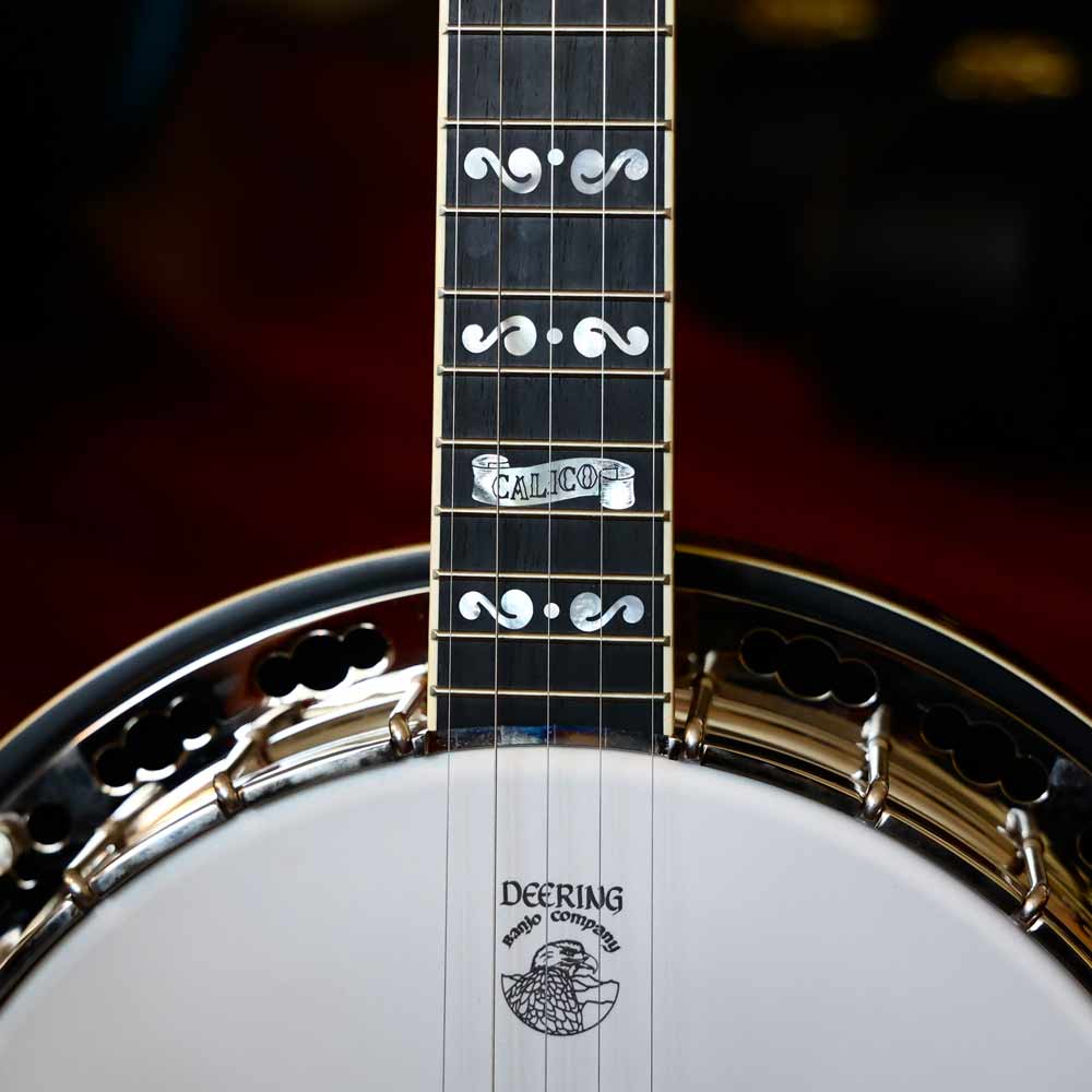 Deering Banjo Company Calico 5-String Banjo With 3 Spikes With Hardshell  Case