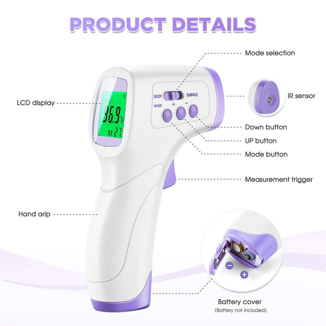 No Touch Infrared Forehead Thermometer Banjo Studio Personal Health