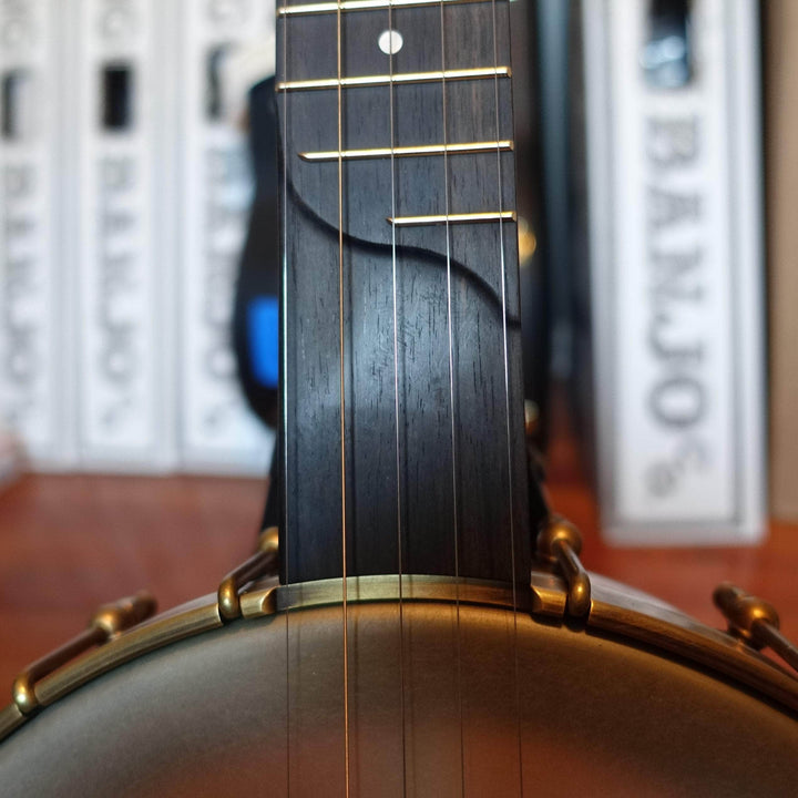 Rickard 11" Antiqued Brass Spunover Banjo with Dobson Tone Ring Banjo Studio