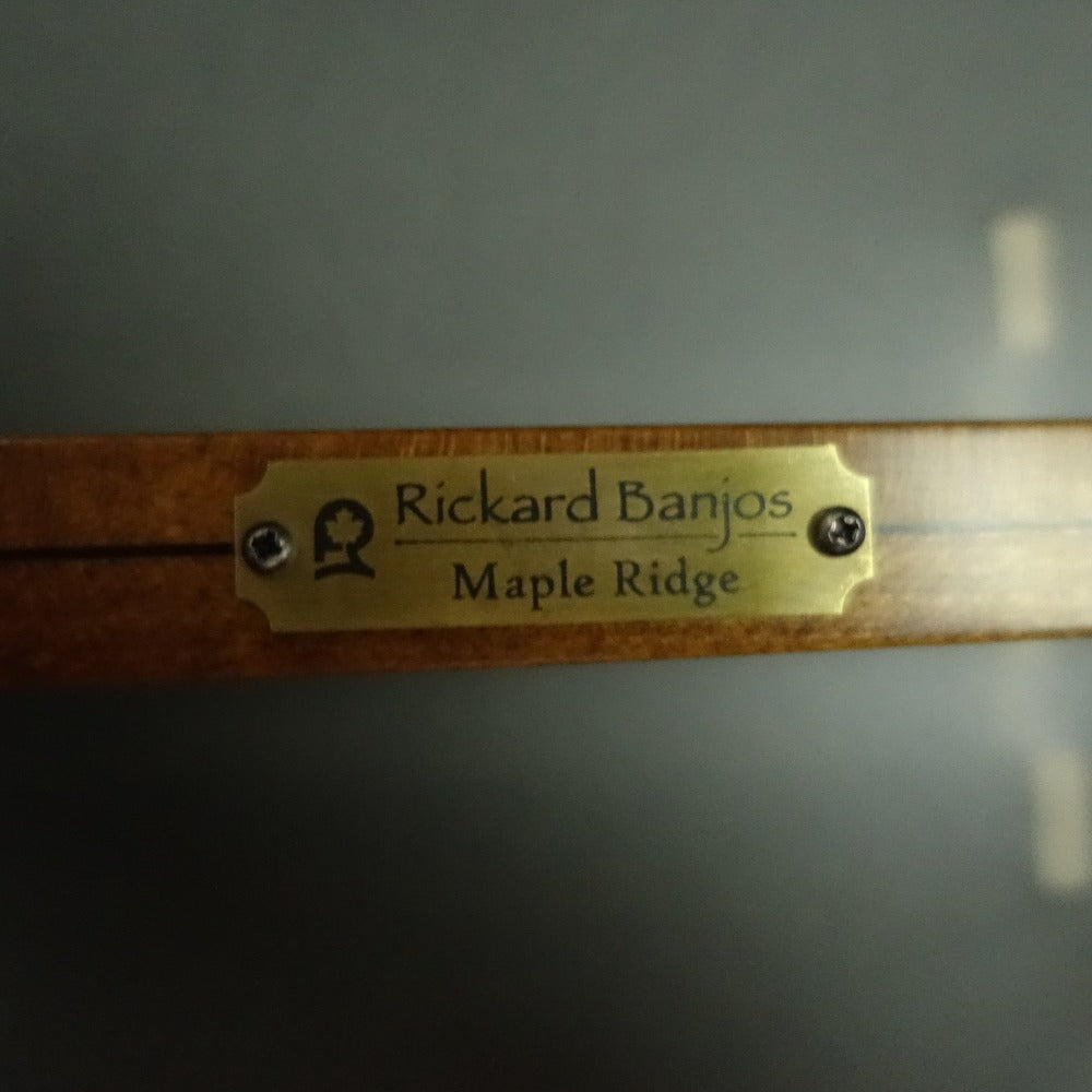 Rickard Maple Ridge 12" Banjo with Antiqued Brass Hardware Rickard 5 String Banjos