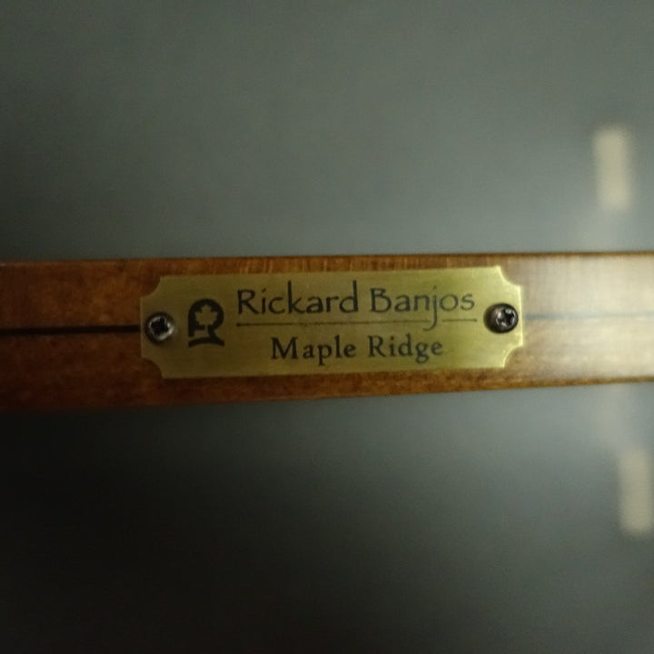 Rickard Maple Ridge 12" Banjo with Antiqued Brass Hardware Rickard 5 String Banjos