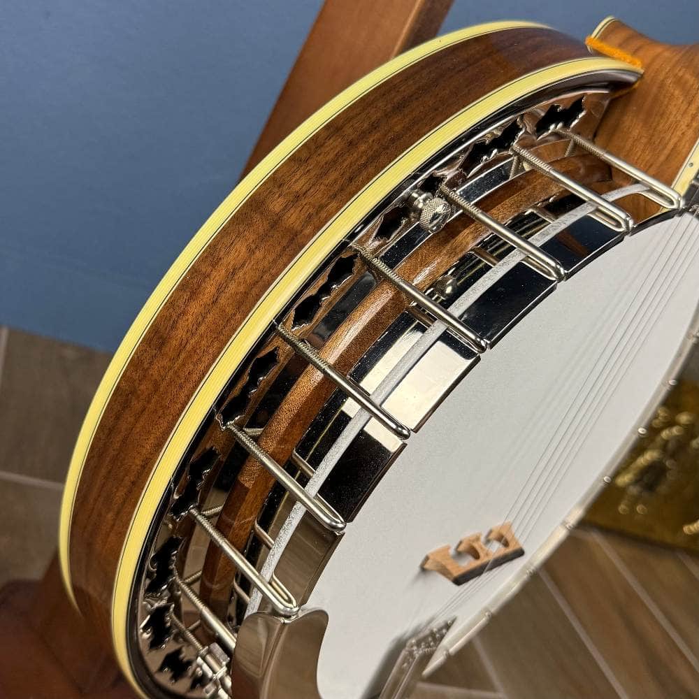2008 Stelling Bellflower 5-String Banjo Walnut, Used Stelling 5 String Banjos