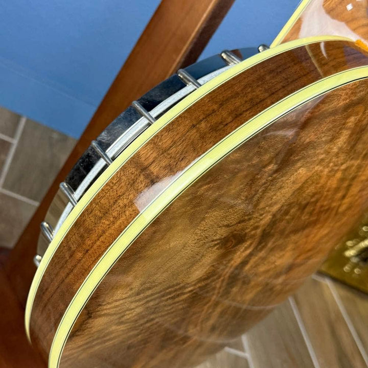 2008 Stelling Bellflower 5-String Banjo Walnut, Used Stelling 5 String Banjos