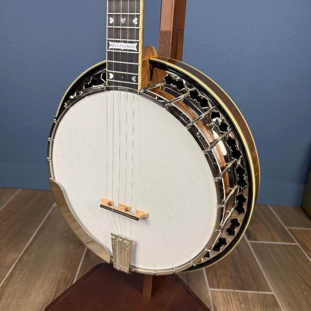 2008 Stelling Bellflower 5-String Banjo Walnut, Used Stelling 5 String Banjos