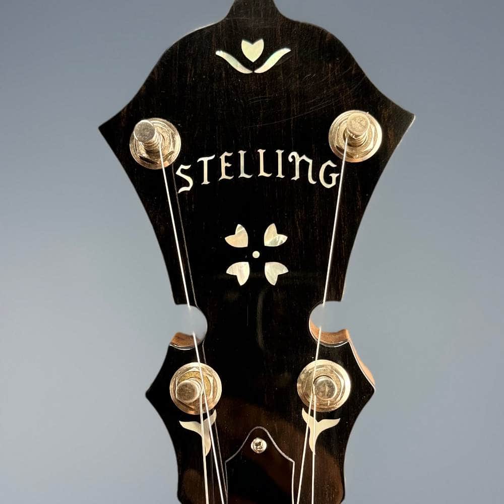 2008 Stelling Bellflower 5-String Banjo Walnut, Used Stelling 5 String Banjos