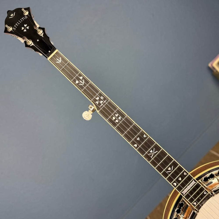 2008 Stelling Bellflower 5-String Banjo Walnut, Used Stelling 5 String Banjos