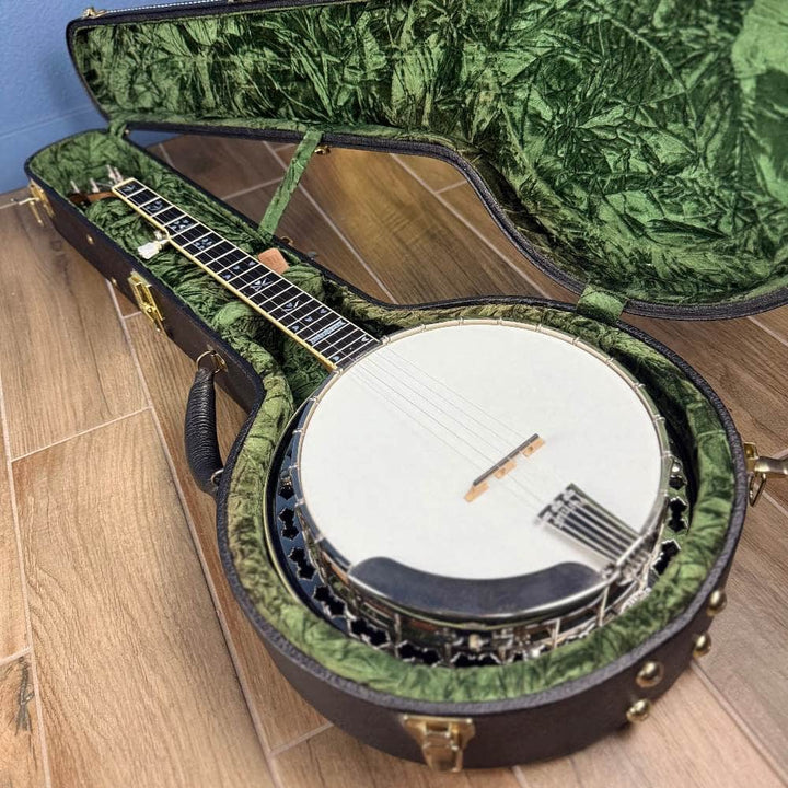 2008 Stelling Bellflower 5-String Banjo Walnut, Used Stelling 5 String Banjos