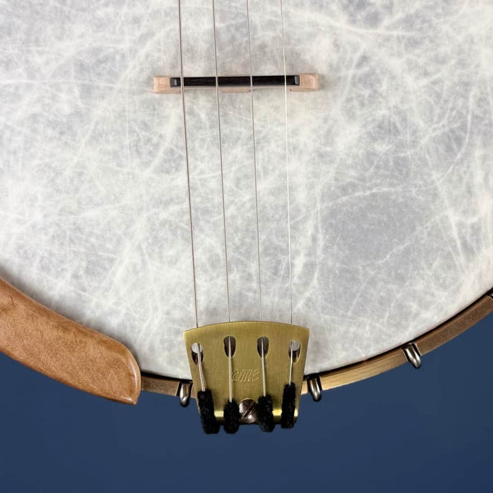 Ome Wicklow 11" 19-Fret Tenor Curly Maple Openback Banjo with Vintage Tone Ring