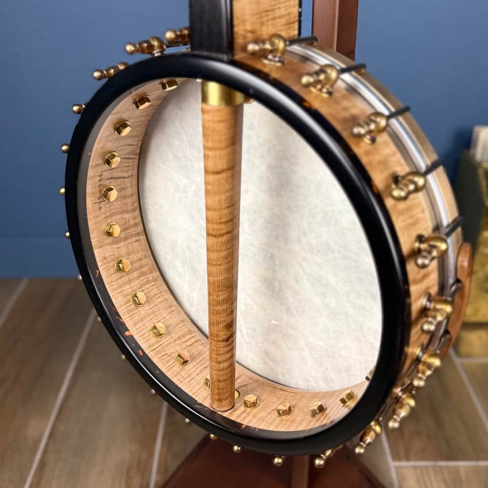 Ome Wicklow 11" 19-Fret Tenor Curly Maple Openback Banjo with Vintage Tone Ring