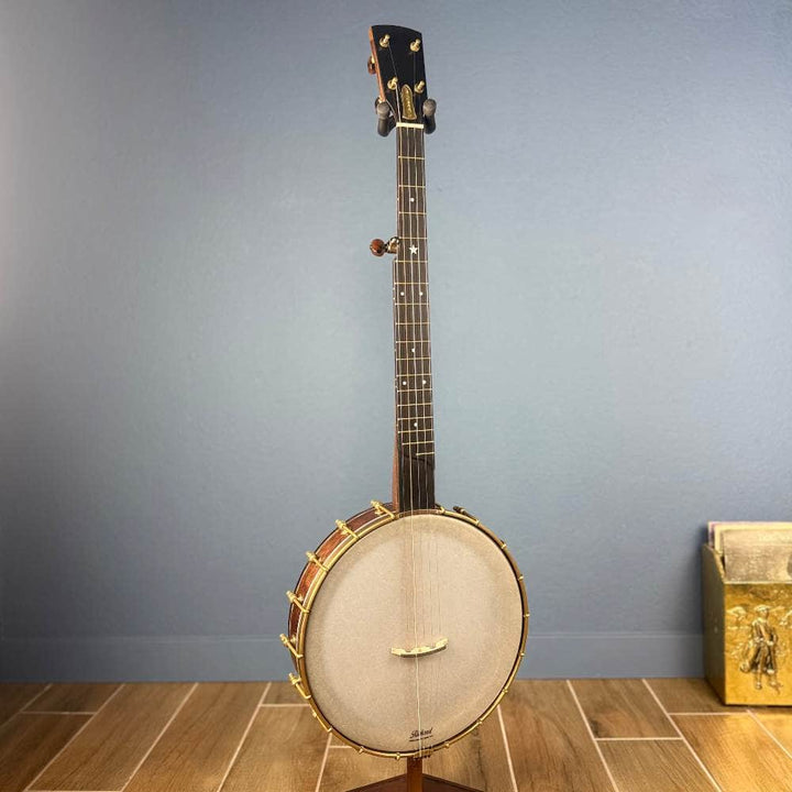 Custom Rickard Dobson 12" Banjo Walnut with Purfling Band