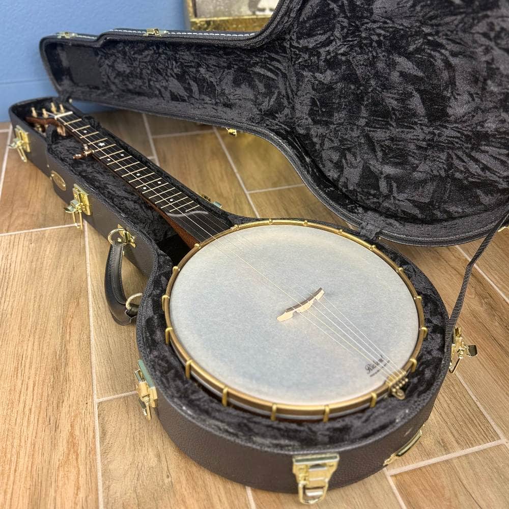 Custom Rickard Dobson 12" Banjo Walnut with Purfling Band