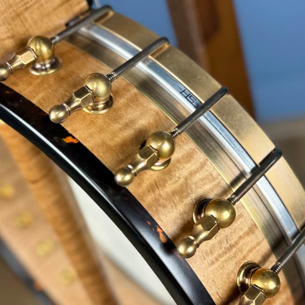 Ome Wicklow 11" 19-Fret Tenor Curly Maple Openback Banjo with Vintage Tone Ring