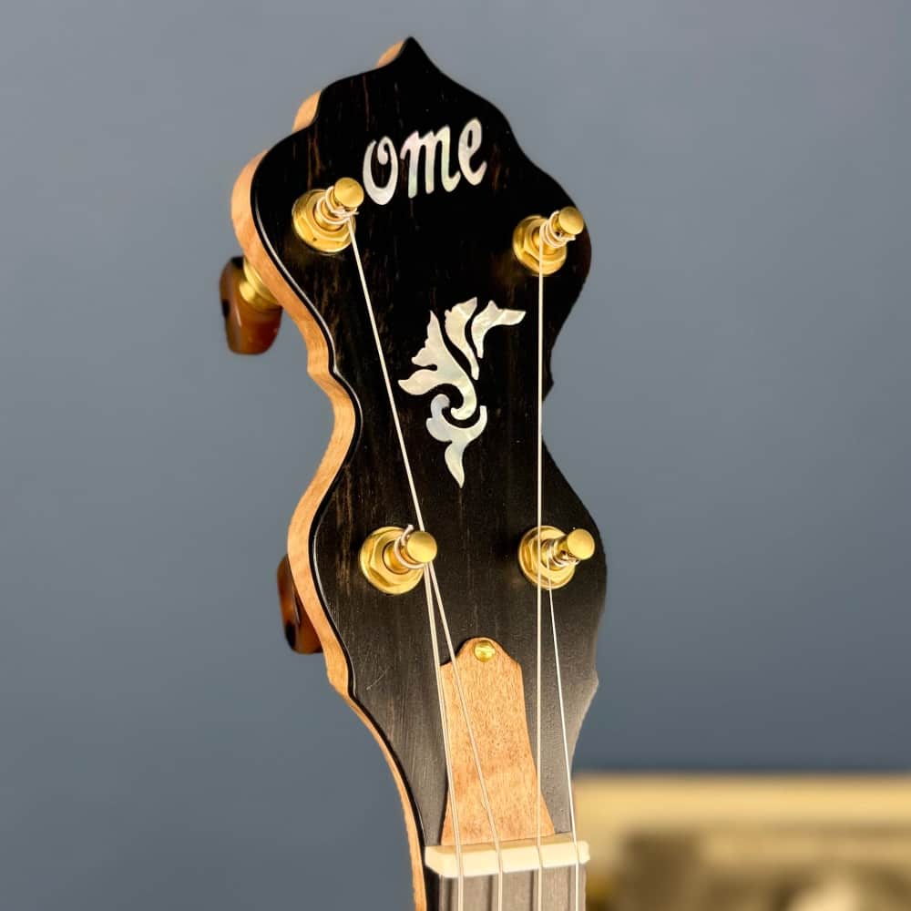 Ome Wicklow 11" 19-Fret Tenor Curly Maple Openback Banjo with Vintage Tone Ring
