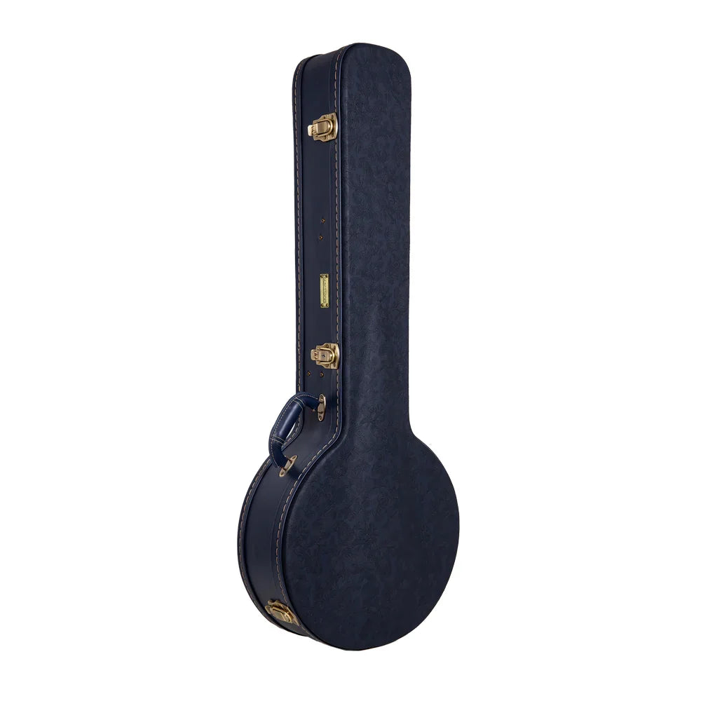 CrossRock Relief Series Wood Banjo Case for 11"-12.5" Openback Banjos