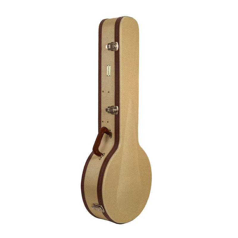 CrossRock Master Series Tweed Wooden Banjo Case for Resonators