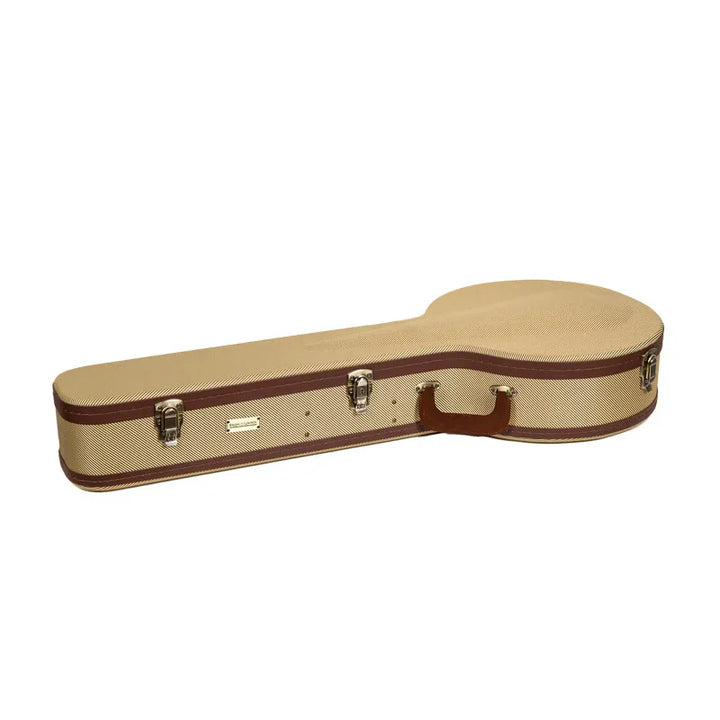 CrossRock Master Series Tweed Wooden Banjo Case for Resonators