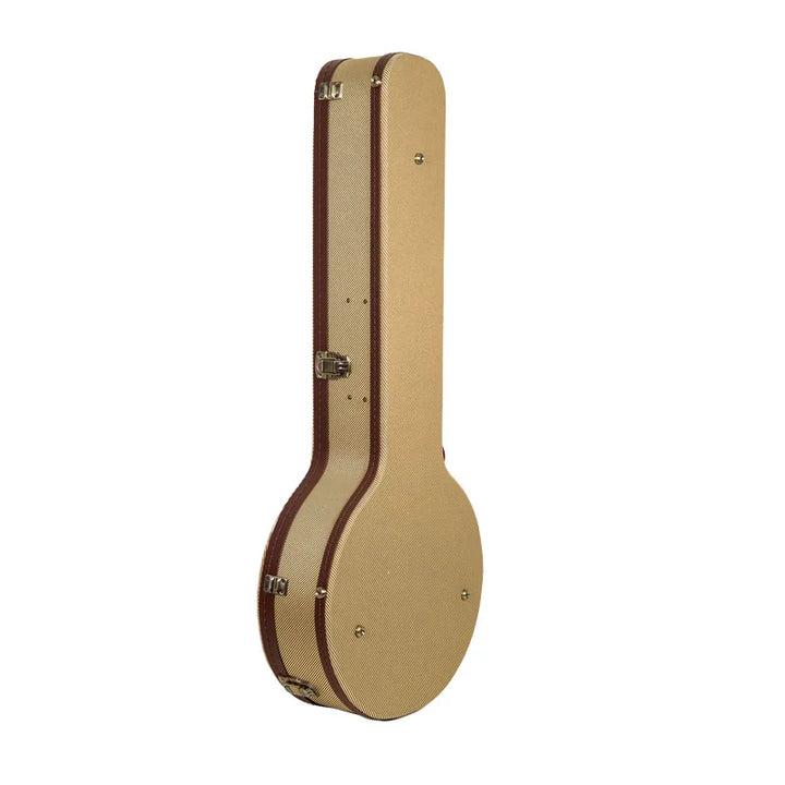 CrossRock Master Series Tweed Wooden Banjo Case for Resonators