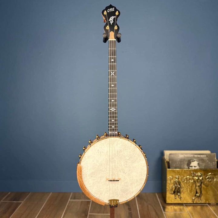 Ome Wicklow 11" 19-Fret Tenor Curly Maple Openback Banjo with Vintage Tone Ring