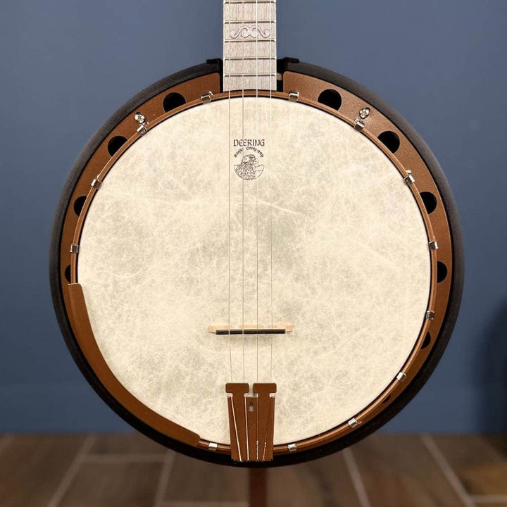 Custom Artisan Goodtime Special 19-Fret Tenor Banjo with Fiberskin Head and Bronze Hardware Deering 4 String Banjos