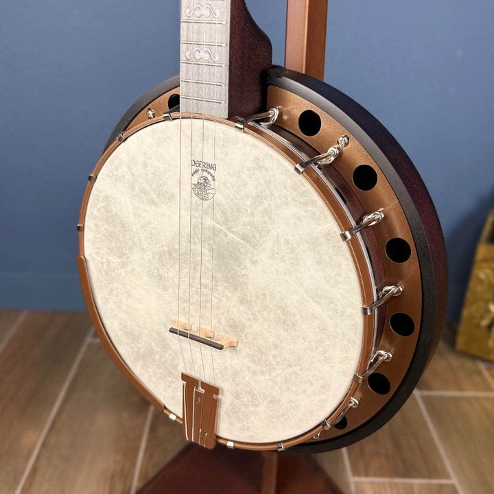 Custom Artisan Goodtime Special 19-Fret Tenor Banjo with Fiberskin Head and Bronze Hardware Deering 4 String Banjos