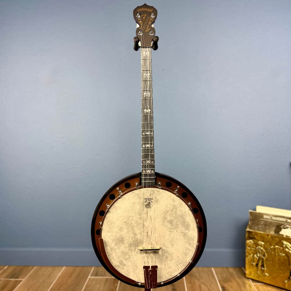 Custom Artisan Goodtime Two 19-Fret Tenor Banjo with Fiberskin Head and Bronze Hardware Deering 4 String Banjos