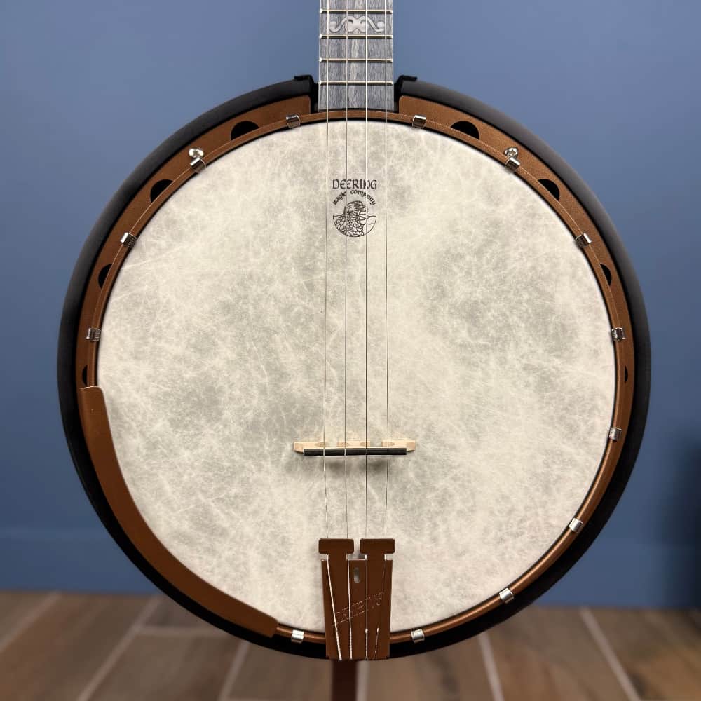 Custom Artisan Goodtime Two 19-Fret Tenor Banjo with Fiberskin Head and Bronze Hardware Deering 4 String Banjos