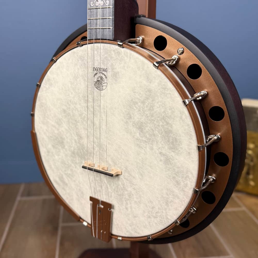 Custom Artisan Goodtime Two 19-Fret Tenor Banjo with Fiberskin Head and Bronze Hardware Deering 4 String Banjos