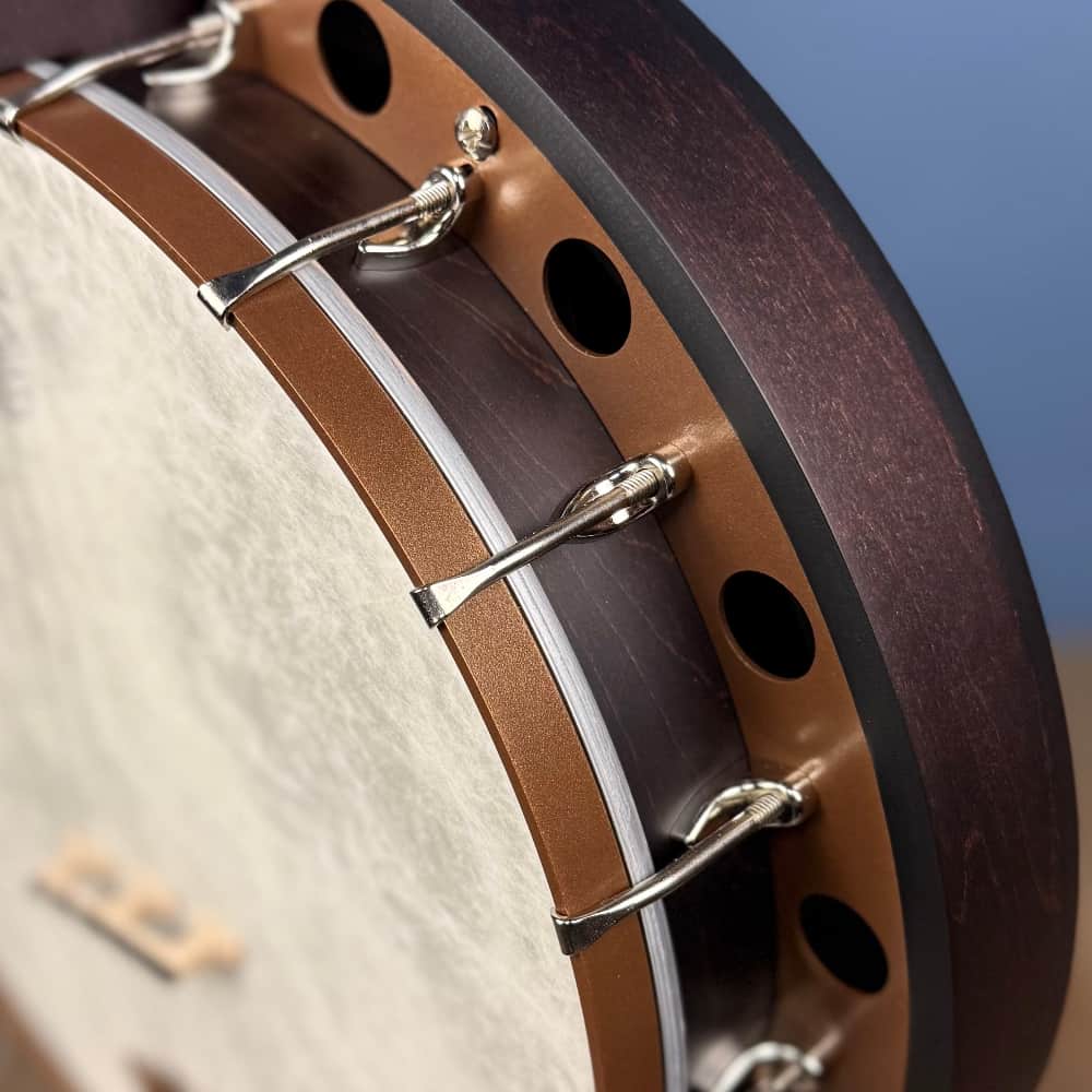 Custom Artisan Goodtime Two 19-Fret Tenor Banjo with Fiberskin Head and Bronze Hardware Deering 4 String Banjos