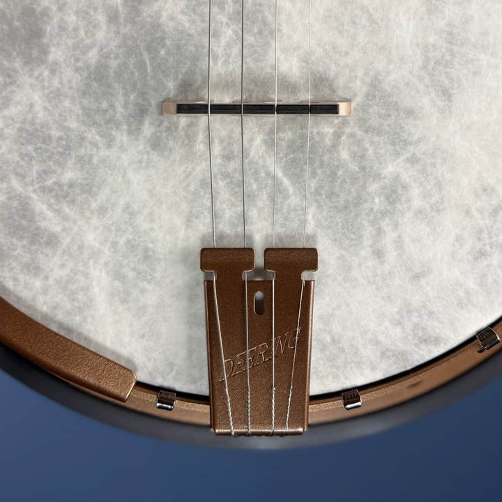 Custom Artisan Goodtime Two 19-Fret Tenor Banjo with Fiberskin Head and Bronze Hardware Deering 4 String Banjos
