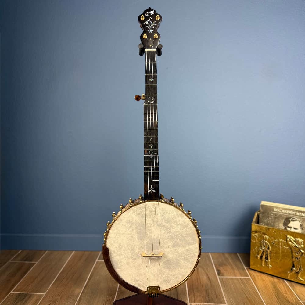 Custom Bird's Eye Maple Ome Juniper 5 String Openback Banjo Ome Banjos 5 String Banjos