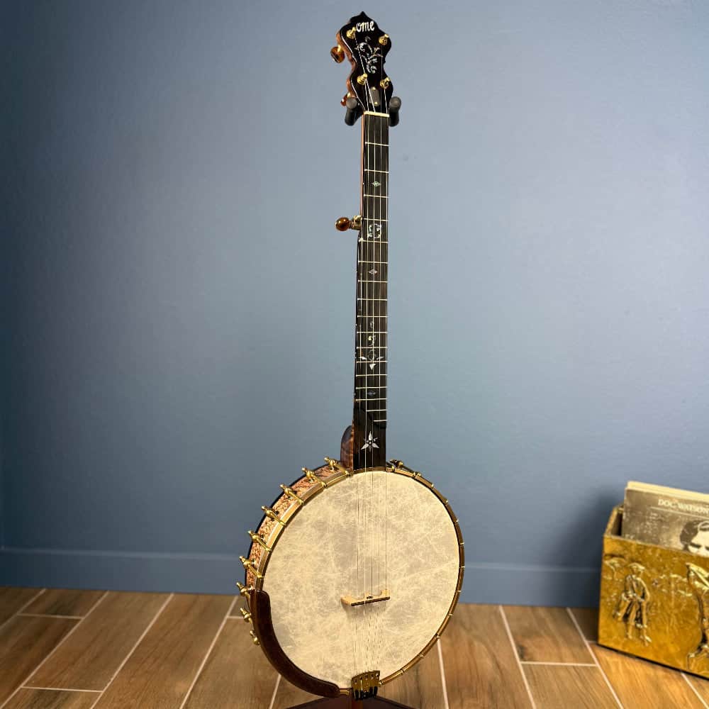 Custom Bird's Eye Maple Ome Juniper 5 String Openback Banjo Ome Banjos 5 String Banjos