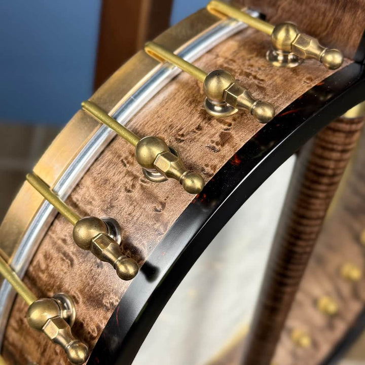 Custom Bird's Eye Maple Ome Juniper 5 String Openback Banjo Ome Banjos 5 String Banjos