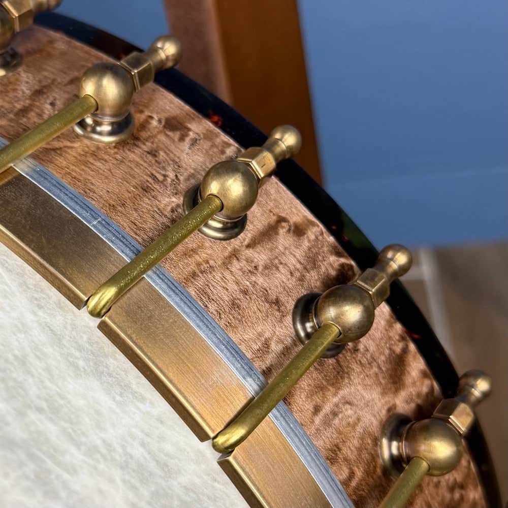 Custom Bird's Eye Maple Ome Juniper 5 String Openback Banjo Ome Banjos 5 String Banjos