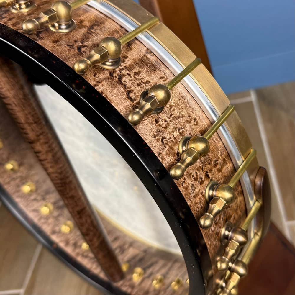 Custom Bird's Eye Maple Ome Juniper 5 String Openback Banjo Ome Banjos 5 String Banjos