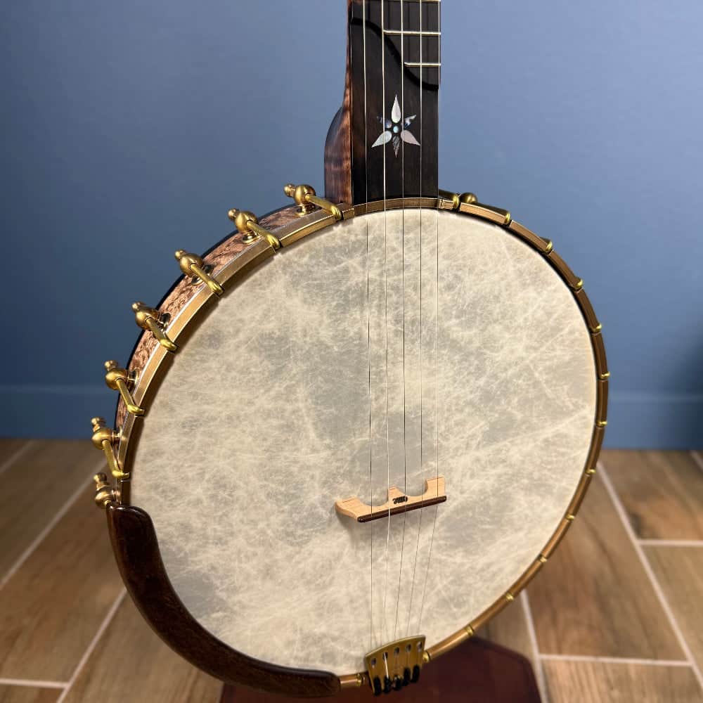 Custom Bird's Eye Maple Ome Juniper 5 String Openback Banjo – Banjo Studio