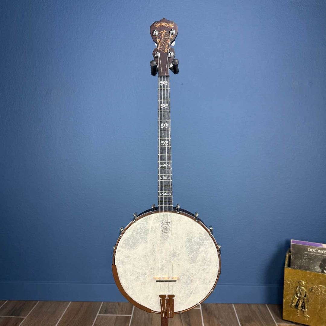 Custom Deering Artisan Goodtime 17-Fret Tenor Banjo with Fiberskin Head and Bronze Hardware Deering 4 String Banjos