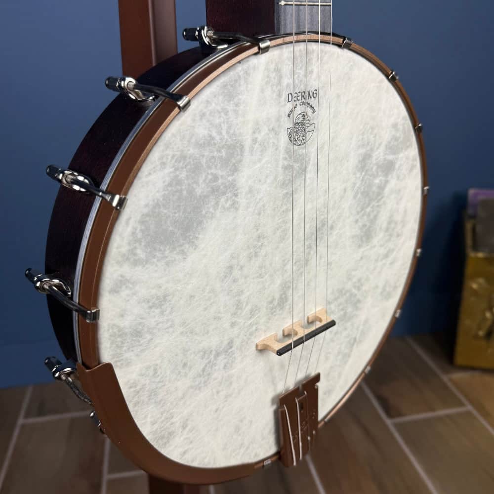 Custom Deering Artisan Goodtime 17-Fret Tenor Banjo with Fiberskin Head and Bronze Hardware Deering 4 String Banjos