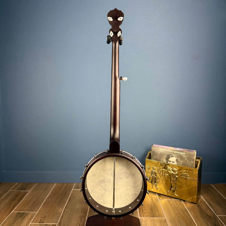 Custom Deering Artisan Goodtime Americana Banjo with Bronze Hardware and Fiberskin Head Deering 5 String Banjos full Back