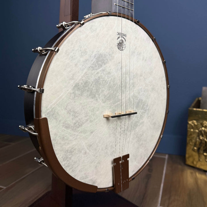 Custom Deering Artisan Goodtime Americana Banjo with Bronze Hardware and Fiberskin Head Deering 5 String Banjos side