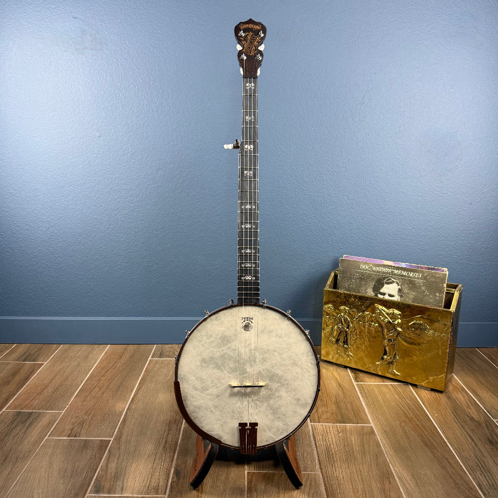 Custom Deering Artisan Goodtime Americana Banjo with Bronze Hardware and Fiberskin Head Deering 5 String Banjos full body