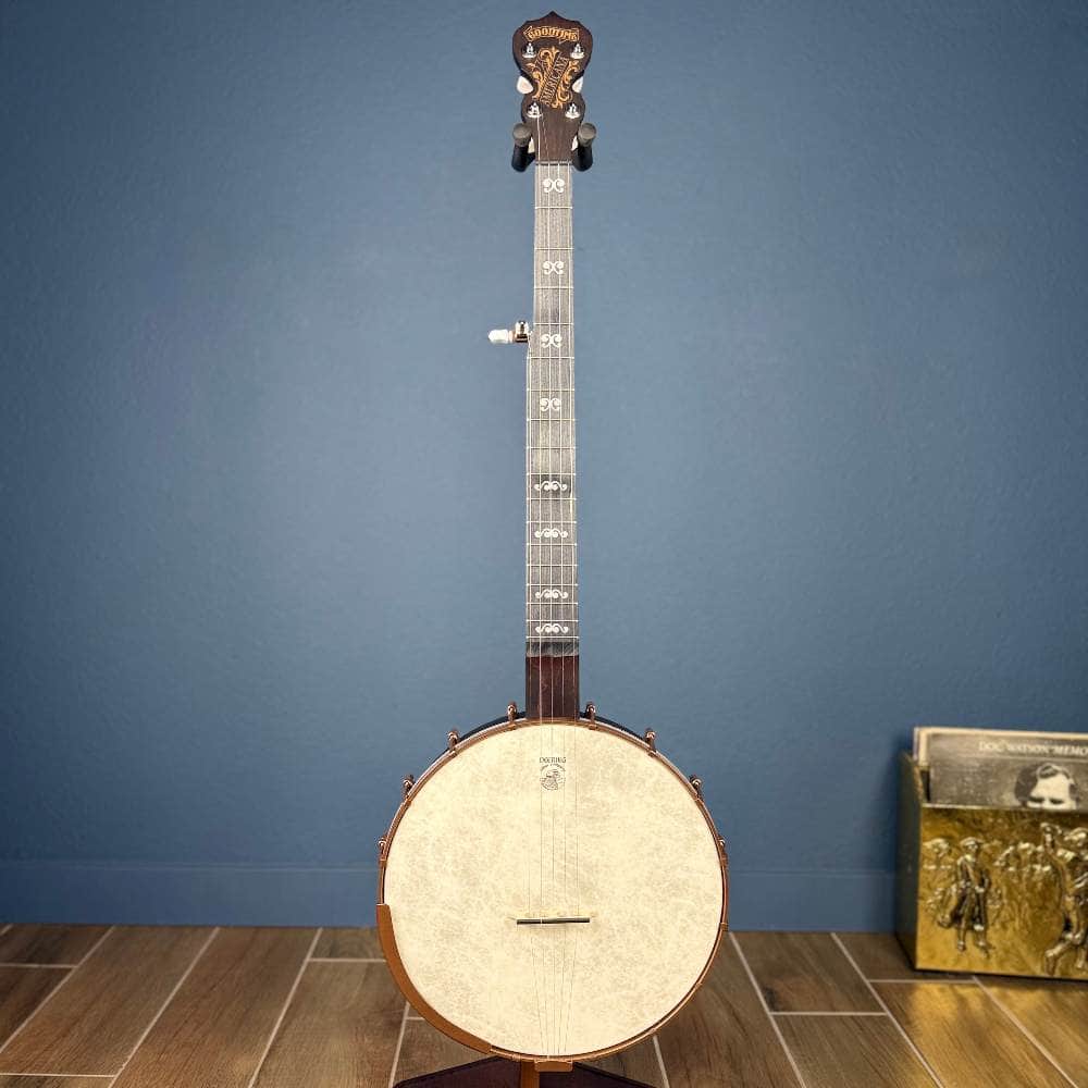 Custom Deering Artisan Goodtime Americana Banjo with Scoop, Upgraded Bronze Hardware and Fiberskin Head Deering 5 String Openback Banjo